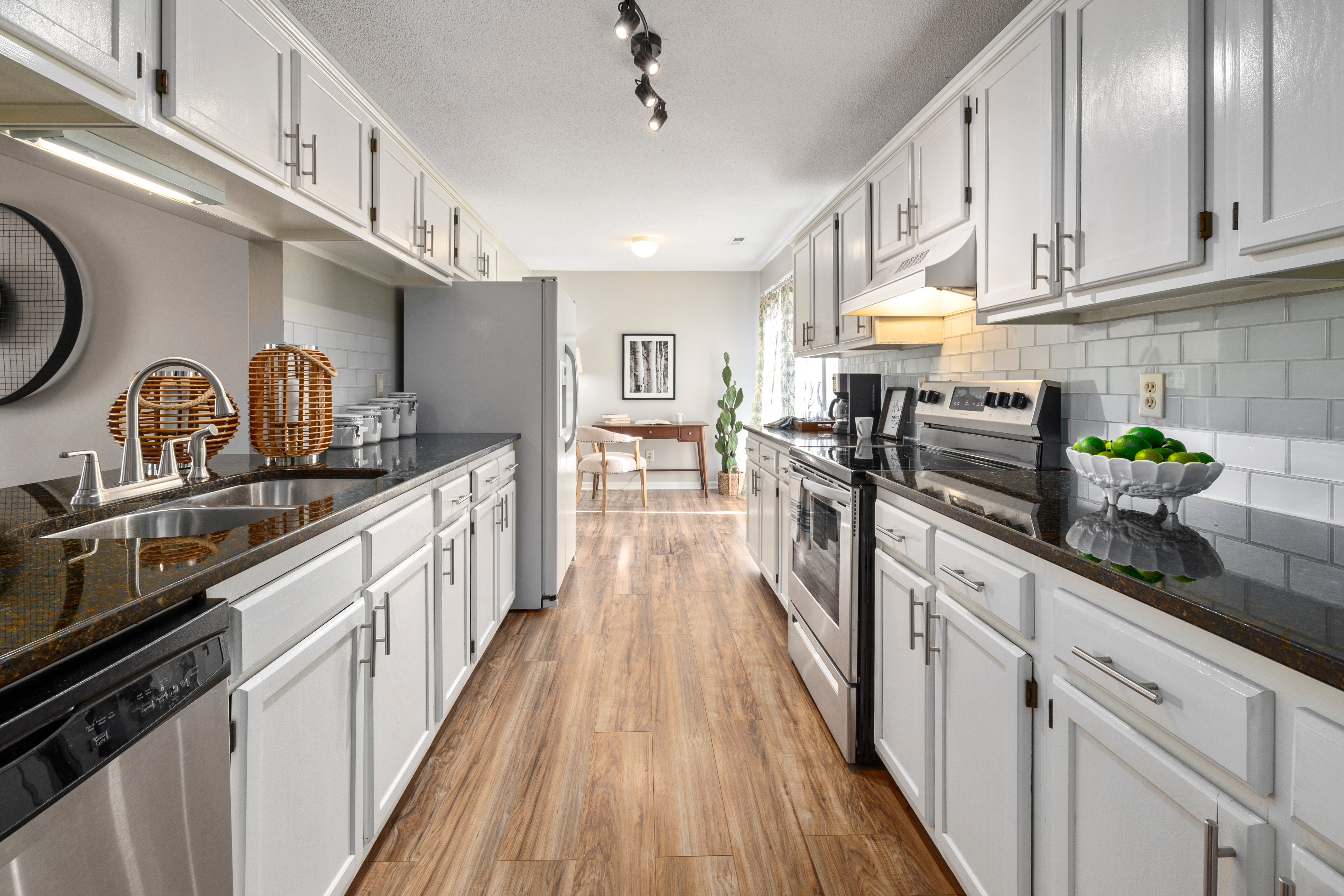 Empty Modern Kitchen Area